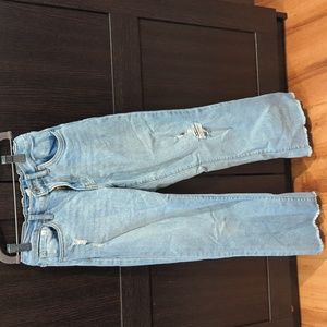 Girls' Levi Wide Leg Ripped Jeans